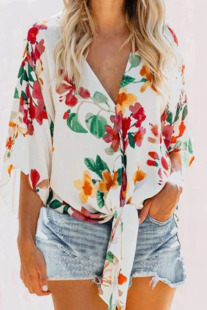 40 مدل شومیز گلدار شیک و خاص