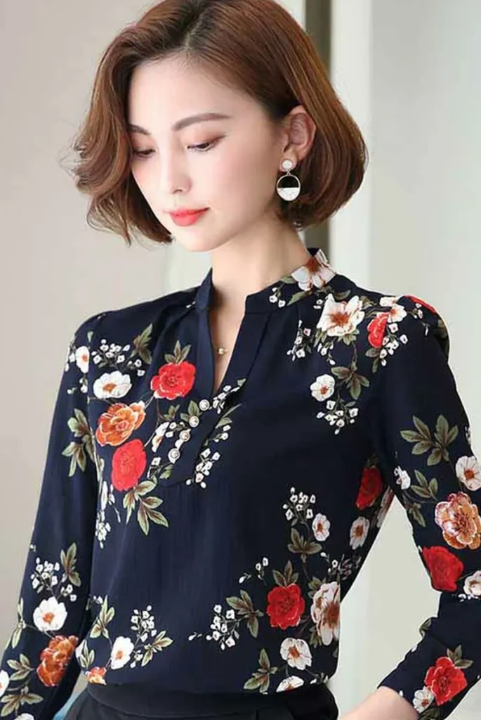 40 مدل شومیز گلدار شیک و خاص