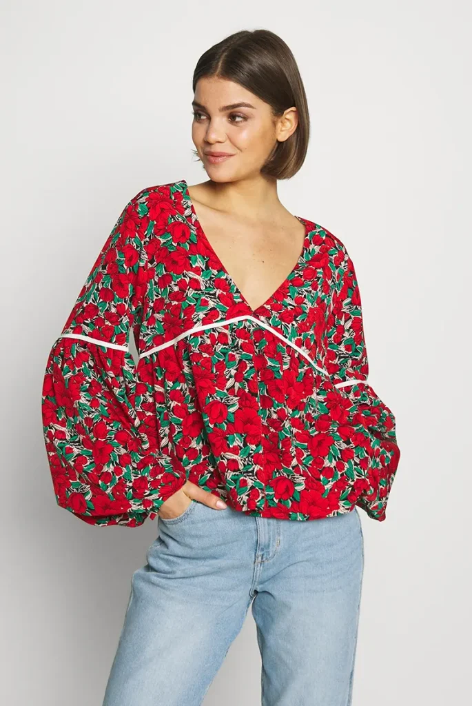 40 مدل شومیز گلدار شیک و خاص