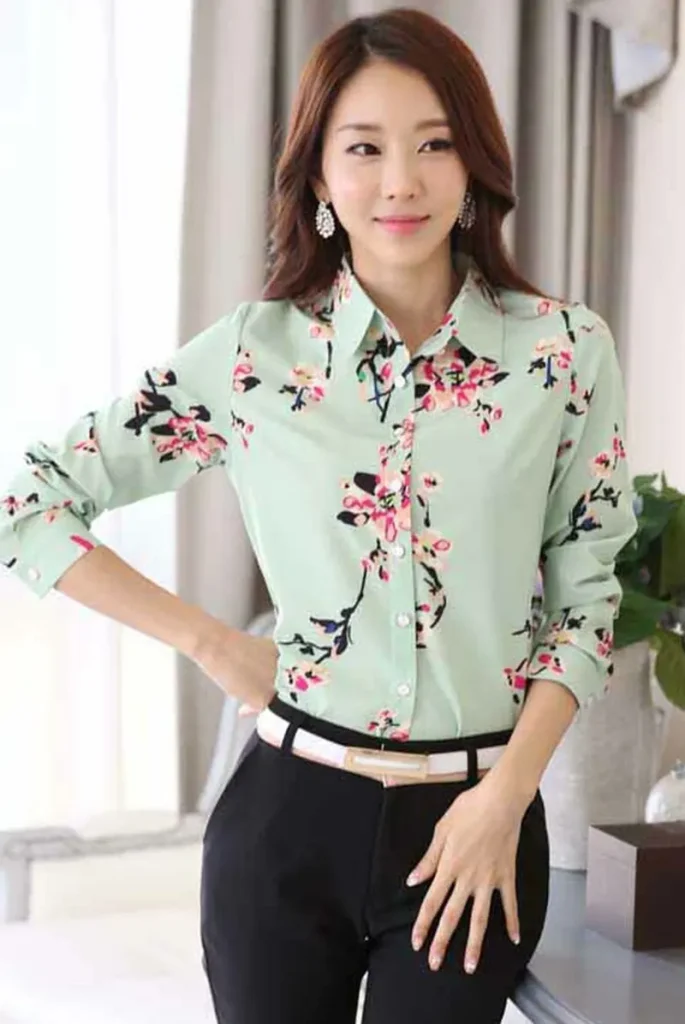 40 مدل شومیز گلدار شیک و خاص