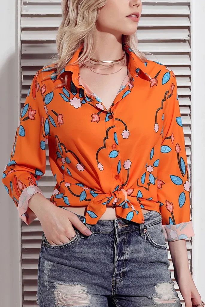 40 مدل شومیز گلدار شیک و خاص