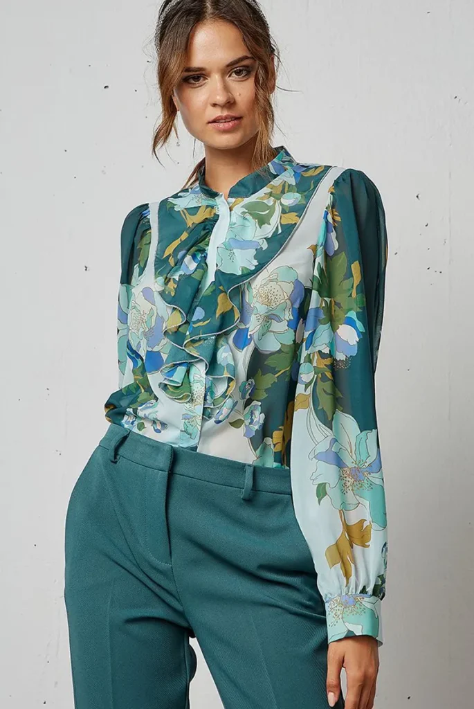 40 مدل شومیز گلدار شیک و خاص