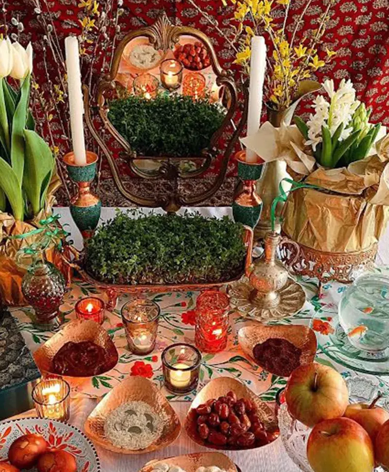 98 عکس عید نوروز سفره هفت سین