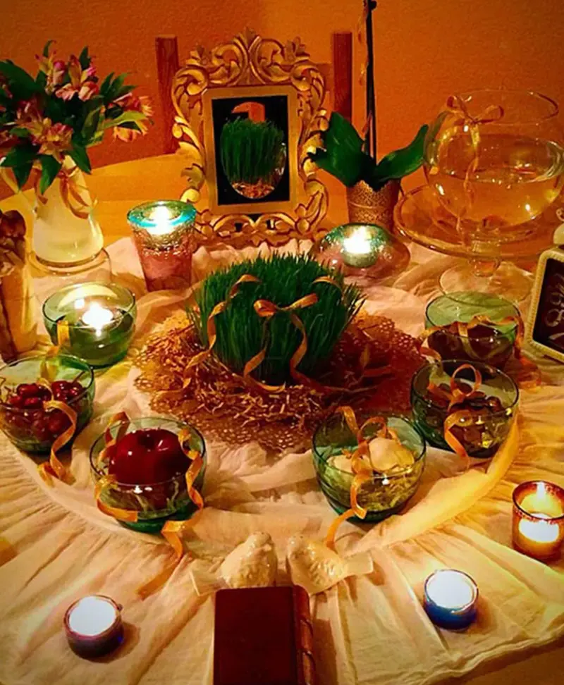 عکس خفن 98 عکس عید نوروز سفره هفت سین