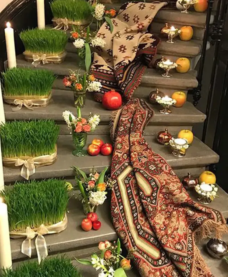 عکس خفن 98 عکس عید نوروز سفره هفت سین