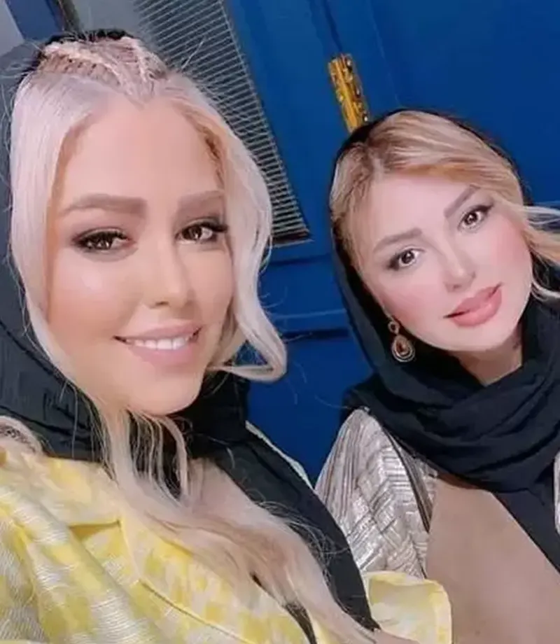 نیوشا ضیغمی بعد از عمل با خواهرش