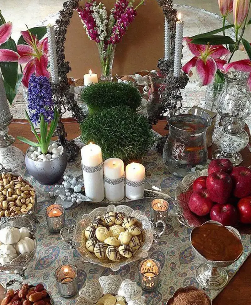 عکس خفن 98 عکس عید نوروز سفره هفت سین