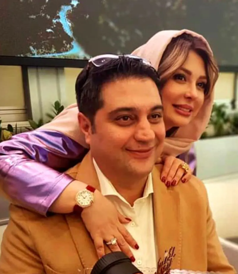 تصاویر عاشقانه نیوشا ضیغمی و همسرش