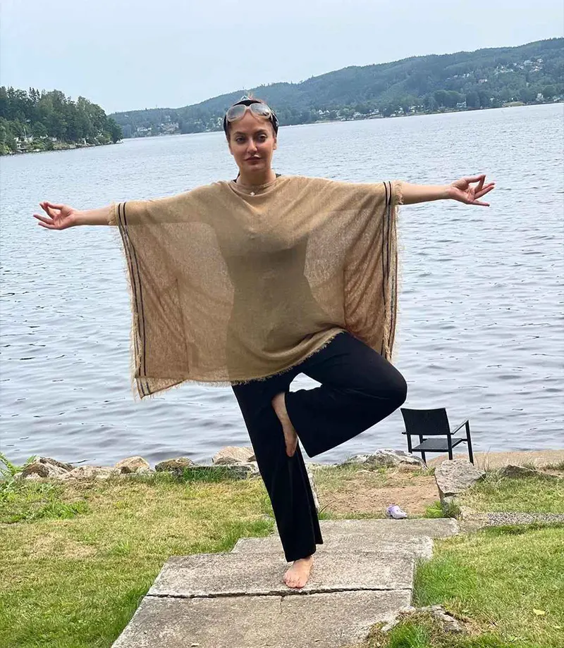 ورزش کردن مهناز افشار