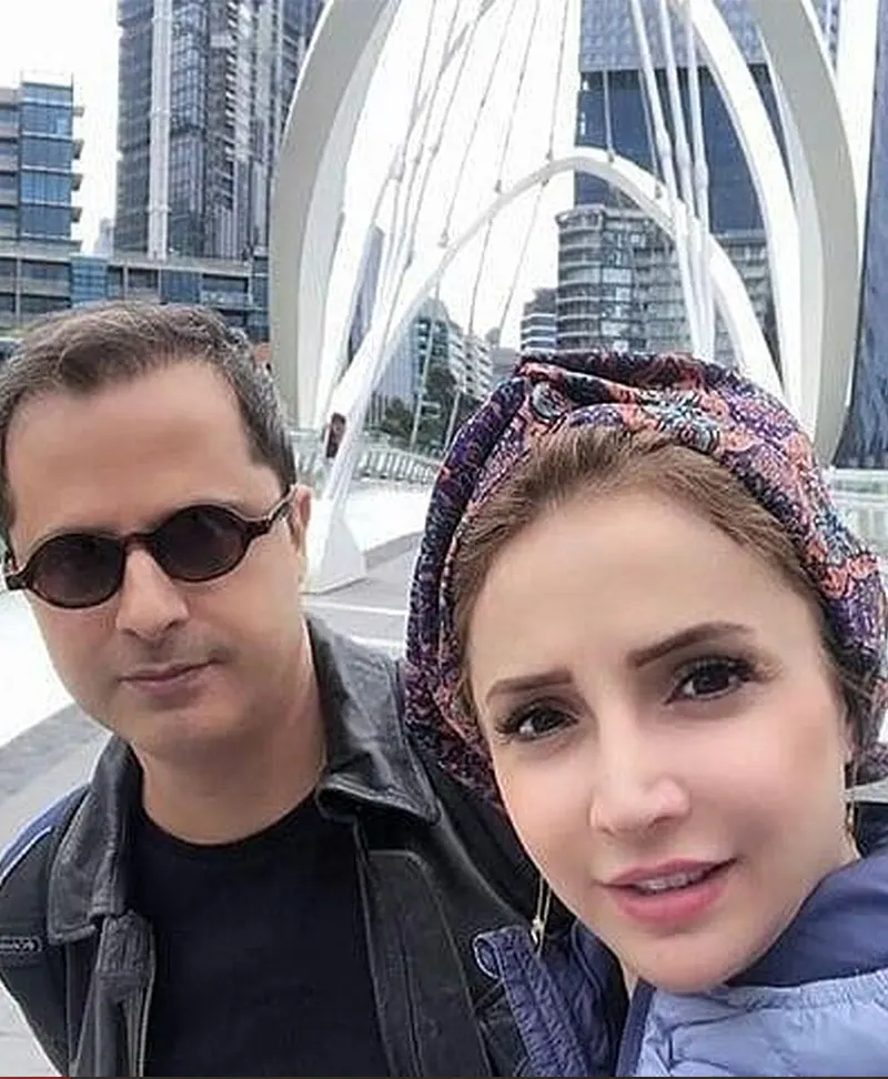 شبنم قلی خانی و همسرش رضا