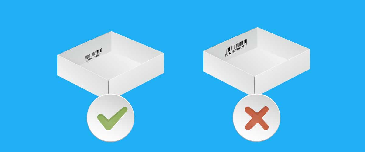 محل قرارگیری کد بر روی بسته بندی