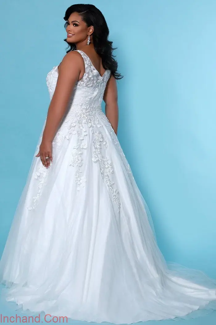 لباس عروس زیبا مخصوص خانم ها و عروس های چاق و اندام دار