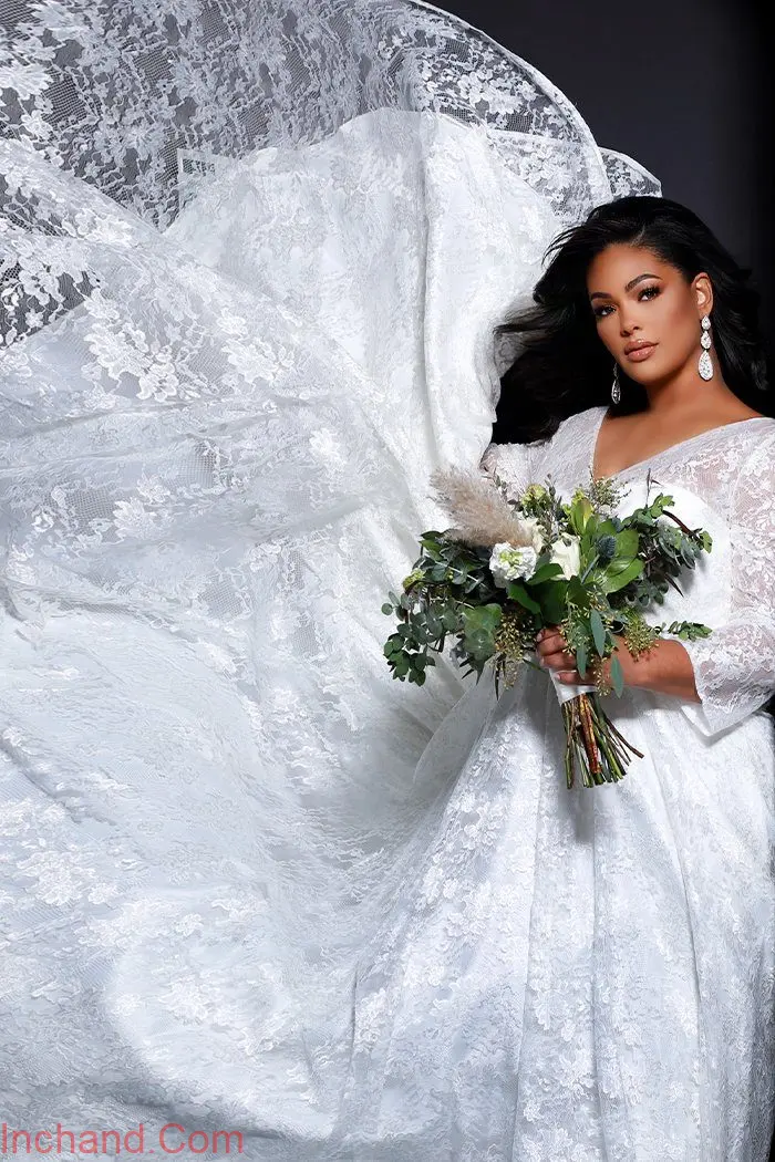 لباس عروس زیبا مخصوص خانم ها و عروس های چاق و اندام دار