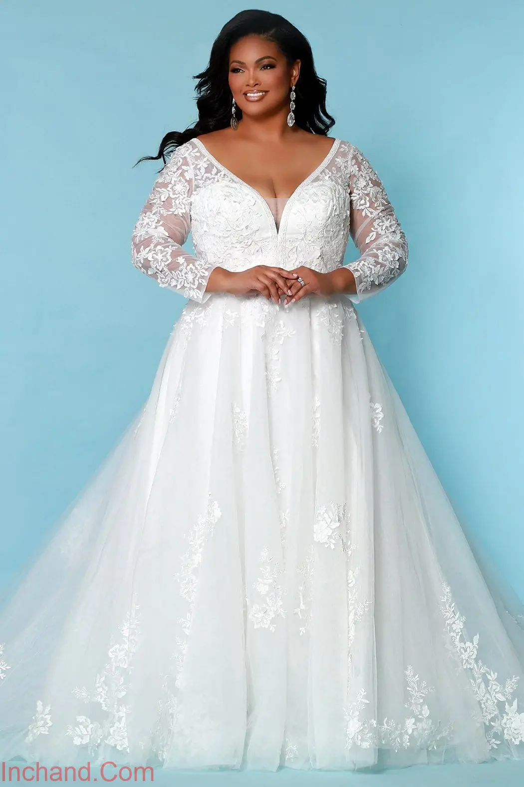 لباس عروس زیبا مخصوص خانم ها و عروس های چاق و اندام دار