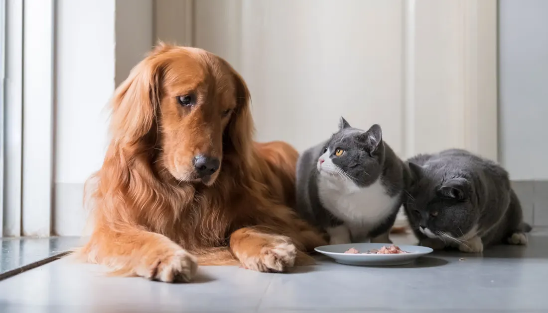 غذای گربه با غذای سگ چه تفاوتی دارد؟